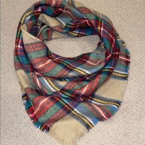 Plaid Multicolor Scarf